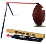 True Strike Pro Football Kicking Tee - Ultimate Football Tee Compatible with All Ball Sizes, Bonus Goal Kicking Tracker, Field Goal Football Holder