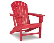 Signature Design by Ashley - Sundown Treasure Outdoor Adirondack Chair - Hard Plastic - Red