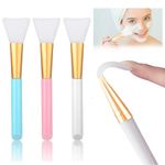 3 Pcs Silicone Face Mask Brush, Flexible Facial Mud Mask Beauty Tool, Mud Mask Applicator Brush for Applying Facial Mask, Eye Mask, Serum or DIY