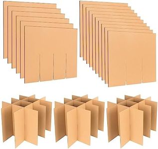 YOTINO 3 Sets Moving Box Glasses Divider Kits for Moving, Wine Glassware Dish Packing Moving Boxes,Cardboard Dividers for Boxes for 16 x 12 x 12 Inch Box (Box Not Included)