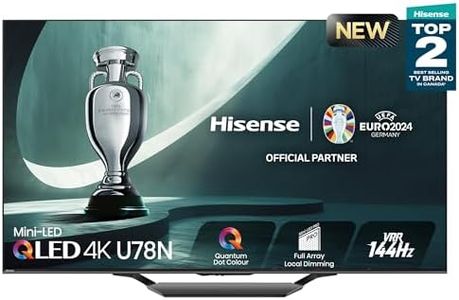 Hisense 65U78N-65 inch Mini-LED PRO 4K QLED 144Hz Google TV with Quantum Dot Technology, DTS Virtual: X, HDR10/HDR10+/HLG, 1500 Nits Peak Brightness