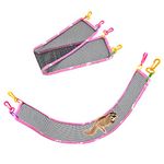 Sugar Glider Climbing Net Hanging Snuggle Swing Cage Toy Climb Toys for Hamster Hedgehog Gliders Rat Ferrets Small Pets