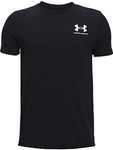Under Armour Boys' UA Sportstyle Left Chest SS, Boys' Sports Shirt, Lightweight and Quick-Drying Running Top