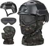 VPZENAR Airsoft Helmet,Black Tactic