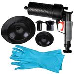 SoarUP Drain Blaster, High Pressure Hand Power Drain Toilet Professional Air Pump Drain Blaster Plunger Tool Cleaner with 4 Suckers.