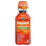 Vicks DayQuil Cough & Congestion Non-Drowsy Liquid Medicine, Non-Drowsy Daytime Relief for Cough, Mucus, and Congestion, Citrus Flavour, 354ml