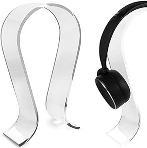GEEKRIA Soporte acrílico para Auriculares, Soporte para Auriculares, Omega Soporte para Bose, Marshall, Jabra, JBL, ATH, Sony, AKG, Soporte para Pantalla para Auriculares (M Basic)