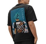 Ultimate Saiyan Power: Backprinted Goku's Saga T-Shirt, Gifts for Him/Her (X-Small, Black)