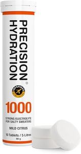 Precision Hydration Electrolyte Tablets - Multi Strength Effervescent Hydration Tablets - Combats Cramp - Low Calorie, Gluten Free, Vegan/Vegetarian Friendly (1 Tube, 1000mg/L - Orange Tube)