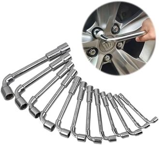 CNQLIS 12 Pcs L-Type Pipe Perforation Elbow Wrench Set, L Shaped Hex Socket Wrench Set, 6-20mm, Chrome Alloy Steel, 6 Point,Metric