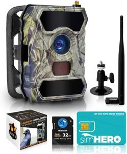 CREATIVE XP Cellular Trail Camera WiFi 16MP 1080P Outdoor Game Camera with No-Glow Night Vision Motion Activated IP54 Waterproof for Hunting or Property Security, 4G Plus