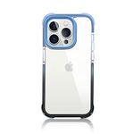 GRIPP® Evo Case Compatible with iPhone 14 Pro Max (6.7") Military Grade Drop Tested with Dual Shock 4 Corners Air-Guard Protection Ultra Hard & Shock Absorb Bumper Back Cover - Blue/Black