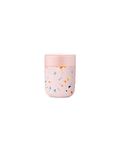 W&P Porter Ceramic Mug w/Protective Silicone Sleeve, Terrazzo Blush 12 Ounces | On-The-Go | Reusable Cup for Coffee or Tea | Portable | Dishwasher Safe