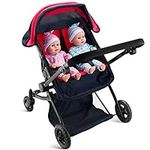 Double Doll Stroller for Twin Baby 