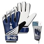 Tottenham Hotspur F.C. Goalkeeper Gloves for Kids Teenagers Non Slip Padded Palms Size 5 or 7 Spurs Gifts for Boys (Size 5)