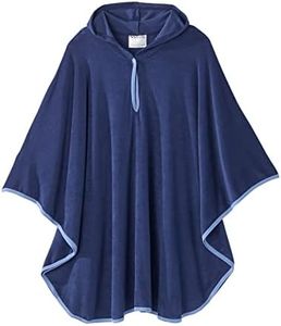 Silverts Men’s & Women’s Adaptive Terry Shower Bath Cape- Navy Mist