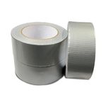 JeeJaan® 3 Rolls of Silver Duct Tape 50mm x 50m Heavy Duty Waterproof Gaffa Tape for Electrical Plumbing Use Strong Adhesive Durable Ideal for Sealing Fixing and Wrapping Projects