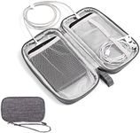 Electronic Product Storage Bag, Pocket Cable Charger Storage Box, Suitable for Travel, Headset Charging Bank USB Hard Disk SD Card (Grey)