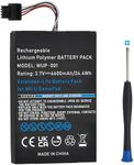 Tectra 6600mAh Battery Replacement for Wii U Gamepad, Rechargeable WUP-010 WUP-012 Battery Replacement for Nintendo Wii U Gamepad