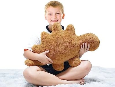 TVVPGG Dino Nugget Plush,Large 23 in Dino Nugget Pillow Stuffed Toy, Funny Dino Chicken Nuggets Pillow Gifts for Kids Adults Girlfriend Christmas