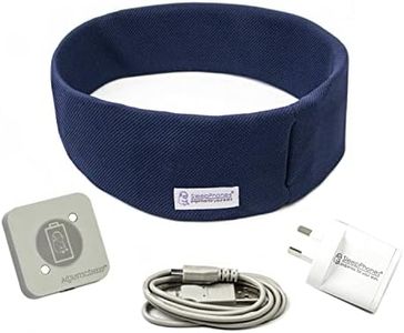 SleepPhones Effortless V8 Sleep Headphones by AcousticSheep | 24-Hour Battery | Original Comfortable Bluetooth Headphones with Wireless Induction Charging (Small, Nighttide Navy Breeze, AU Wall Plug)