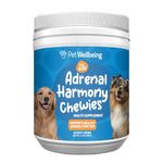 Pet Wellbeing Adrenal Harmony Chewies - Adrenal Health, Cortisol Balance, Antioxidant Support, Ashwagandha, Holy Basil, Bacopa - Herbal Supplement - 90 Soft Chews