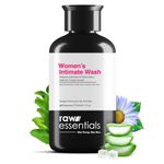 Raw Essentials Intimate Wash For Women 150 ml - For Gentle Intimate Hygiene | Removes Odour | Lightens Inner Thighs | Balances pH Level | SLS & Paraben Free | Natural Active Ingredients