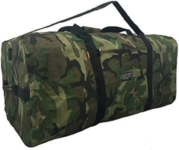 Heavy Duty Cargo Duffel Large Sport Gear Drum Set Equipment Hardware Travel Bag Rooftop Rack Bag, Camouflage, 30" x 15" x 15"