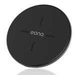 Eono Wireless Charger C1 Qi-Certified 15W Max Super charge Fast Wireless Charging Pad for iPhone 13/12 Mini/12 Pro/12 Pro Max, Galaxy S20/20+/20 Ultra, AirPods Pro(No AC Adapter)