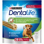 DentaLife Daily Oral Care, Dental Dog Treats for Large Breed Dogs - 28 Count (Pack of 1)