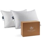Pacific Coast Bed Pillows for Side and Back Sleepers, Feather and Down Hotel Collection Pillows, 100% Cotton Shell, Downproof, King Size 2 Pack