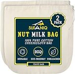 Sufaniq Nut Milk Bag - 2 Pack (12 x