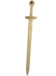 11D Wood Sword, 12.5x 4.5x 91 cm, Brown, 1 Sword