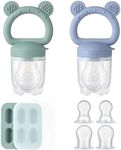 2 Pack Silicone Baby Fruit Feeder w