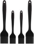 Basting Brushes Silicone Food Grade Baking Pastry Brush Set Sauce Oil Butter Marinades Spread Heat Resistant BBQ Grill Brushes Kitchen Cooking Tools Dishwasher Safe(4 Pack)