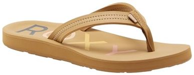 Roxy Women's Vista Tan 1 Flip-Flop Sandal - Size 7 UK, Tan 1