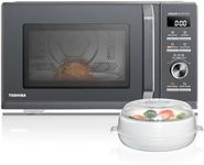 TOSHIBA 26L Air Fry Combo 6-in-1 900W Microwave Oven With Steamer in Morandi Grey, Origin Inverter, Chef defrost, Convection, Combi., Steam, Grill, 10 power levels, 10 Auto Menus, MW3-AC26SFI(MG)