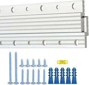 French Cleats 17 inch - Supports 120 lbs - Heavy Duty Z Bar Hanger for Pictures, Mirrors, and Art - Alloy Steel French Cleat Picture Hanging Kit for Panels,Shelf, Cabinet (2Pairs)