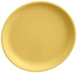 Signoraware Round Plastic Half Plate Set, Set of 6, Lemon Yellow