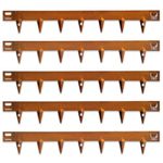 CORE EDGE Lawn Edging | Flexible Decorative Steel Edging Garden Border Edging Lawn Edging Strip Garden Border with a 65mm face Height (Corten)