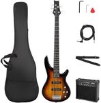 Ktaxon Electric Bass Guitar 5 String Bass Guitar Kit-Sunset