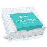 Disposable Face Towels, Biodegradable Facial Tissues, Super Soft and Thick Travel Face Towels XL, Makeup Remover Dry Wipes, Face Clean Cloths for Sensitive Skin, 10"×12" 15 Count (Pack of 1)