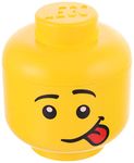 LEGO STORAGE HEAD (MINI) - SILLY - Polypropylene Storage Box with Lid for Kids' Toy Storage, Stackable Organizer, and Fun Storage Solution for LEGO Enthusiasts and Beyond