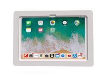 TABcare Anti-Theft Acrylic VESA Enclosure for Apple iPad 10 10.9" 2022 with Free Wall Mount Kit & 90-Degree Angle USB C Charge Cable (iPad 10 10.9", White)