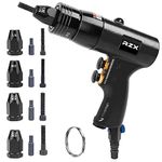 RZX Rivet nut tool,hand rivet nut gun, blind nut riveter ,nut setting4 MANDREL Pneumatic Rivet Nut Setting Gun with Quick-Change M6 M8 1/4 5/16