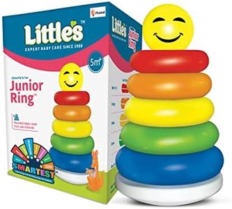 Little's Junior Ring Educational Blocks | Stacking Toys For Kids | 6 Rings Multi-Colour Kids Toys | Colorful Toddler Activity Toys | Baby Toys | Motor And Reasoning Skills, Set Of 1