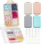 4 Pack, 14 GRIDS Travel Pill Organi