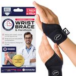 Doctor Developed Wrist supports (2 Pack) - Wrist Brace for Carpal tunnel, Sprains, Tendonitis, Gym Injuries, Hand Support for Arthritis - Gym strap with Doctor Handbook