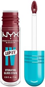 NYX PROFESSIONAL MAKEUP Lip IV Hydrating Gloss Serum, Lip Stain with 12HR Hydration - Drippin In Rose (Pink Lip Gloss)