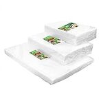 WVacFre 150 Count 15x25cm(50)20x30cm(50)28x40(50) Textured Vacuum Sealer Bags for Food,BPA Free and Heavy Duty Embossed Vacuum Seal Food Sealer Bags,Great for Sous Vide Vaccume Sealer PreCut Bag